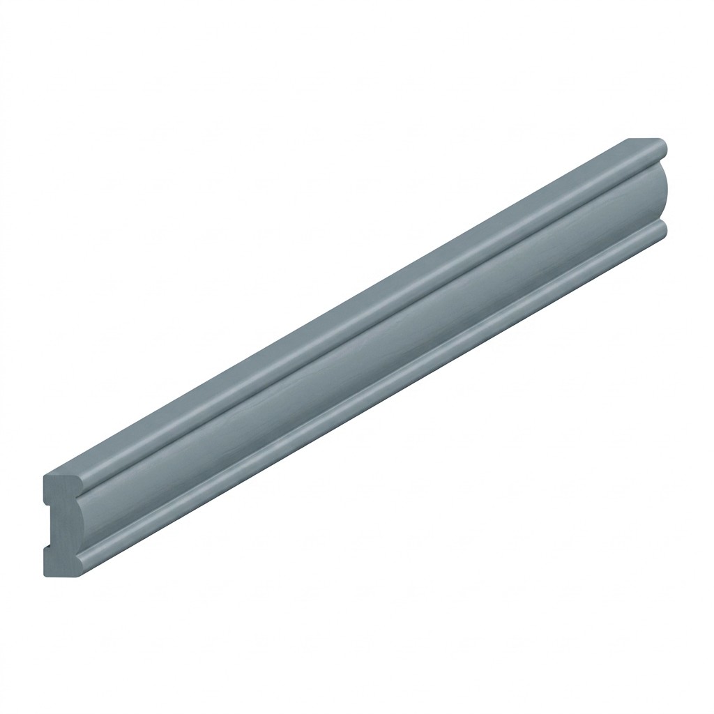[IVI8-TK-SG] Light Rail Molding 8' - Stone Gray