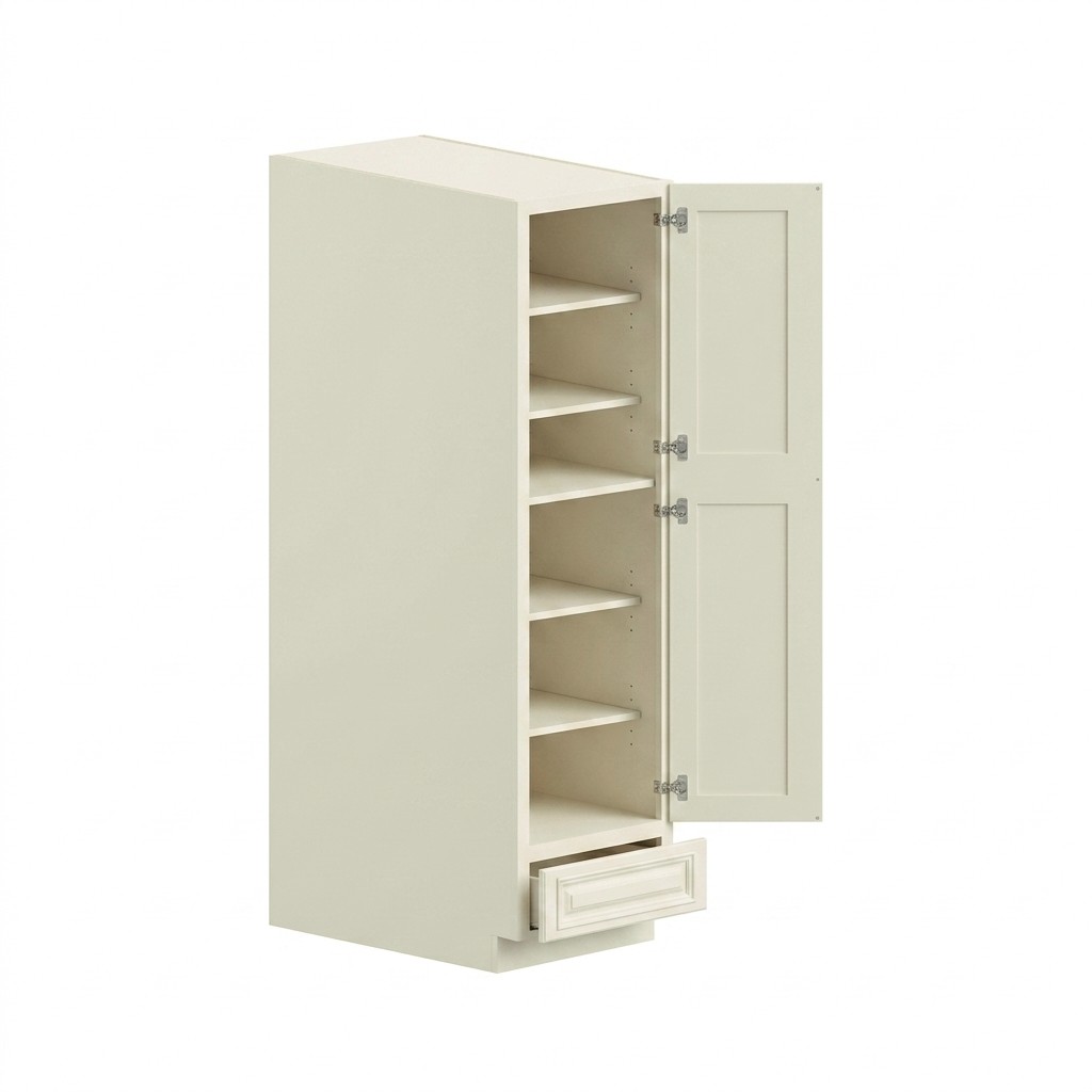Pantry Cabinet 24"-30" - Milk White