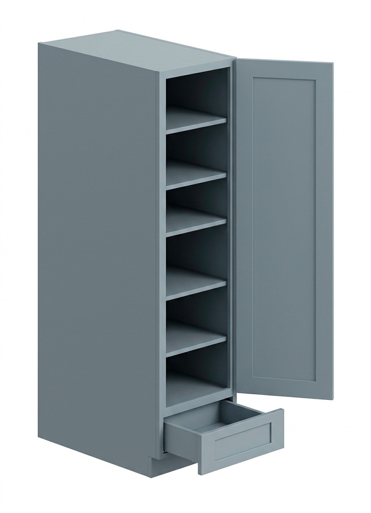 [PC3084-TK-SG] Pantry Cabinet - Stone Gray (30" W × 84" H × 24" D)