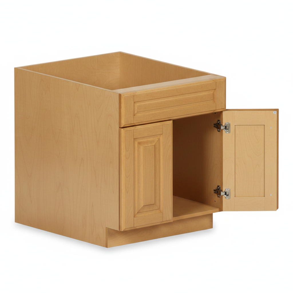 [SB30-TK-NM] Sink Base - Natural Maple (30" W × 34.5" H × 24" D)