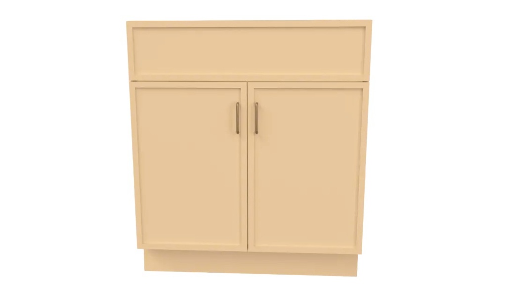 [SST-SB30-GKD-SST] Timber Slim Shaker Base Sink Base - Slim Shaker Timber (30" W × 34.5" H × 24" D)