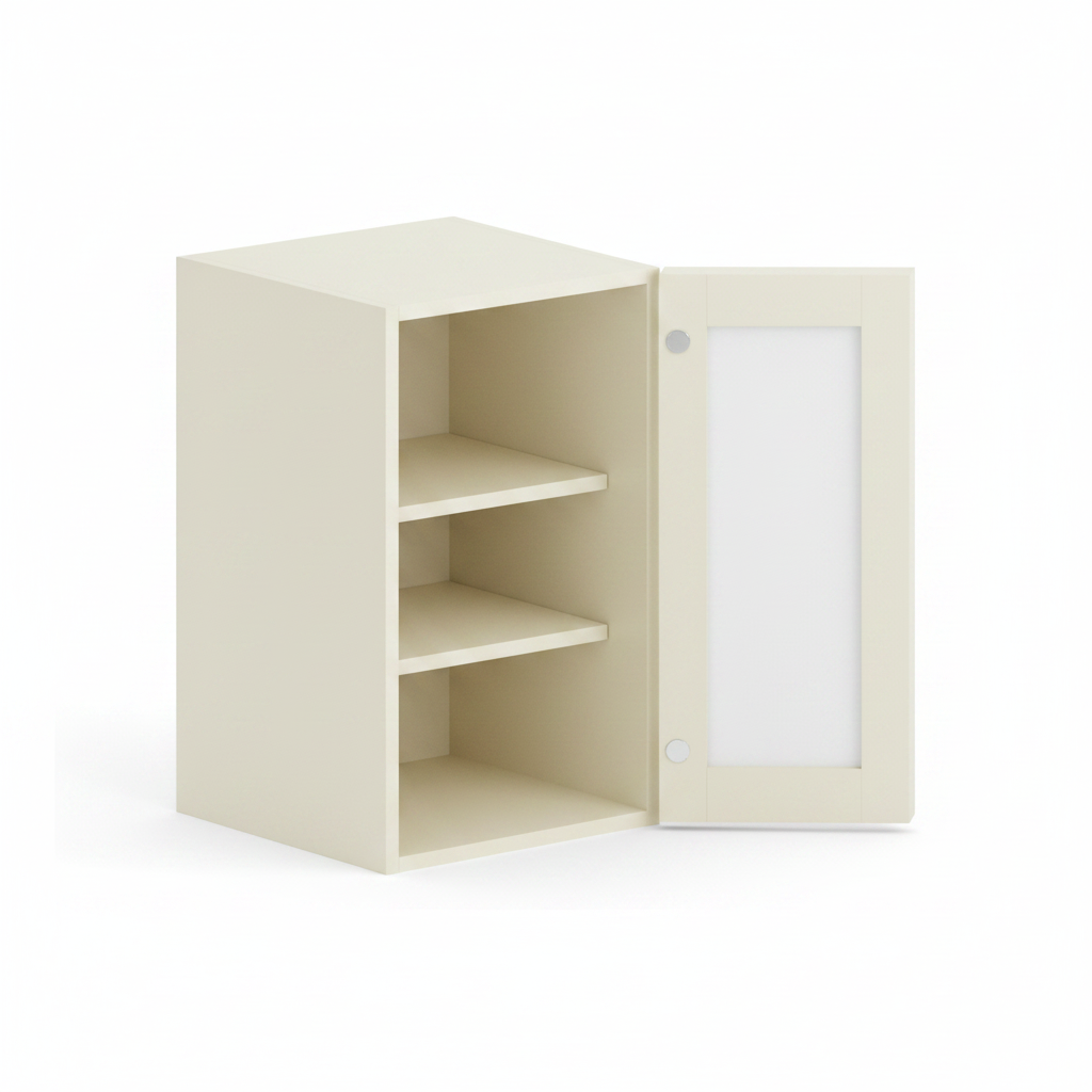 Wall Cabinet 9"-21" - Milk White