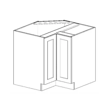 Base Lazy Susan ith Insert - White Shaker