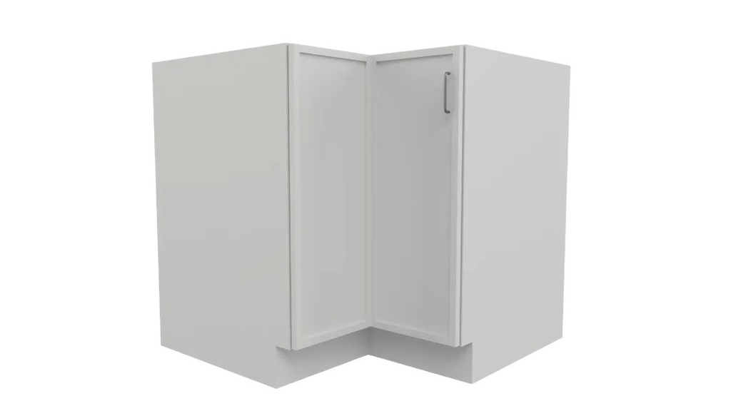 [SSW-BLS33-GKD-SSW] White Slim Shaker Base Lazy Susan - Slim Shaker White (33" W × 34.5" H × 24" D)