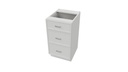 White Slim Shaker Drawers Base - Slim Shaker White