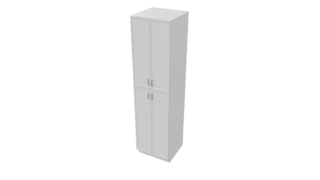 [SSW-UT3090-GKD-SSW] White Slim Shaker Pantry UTILITY - Slim Shaker White (30" W × 90" H × 24" D)