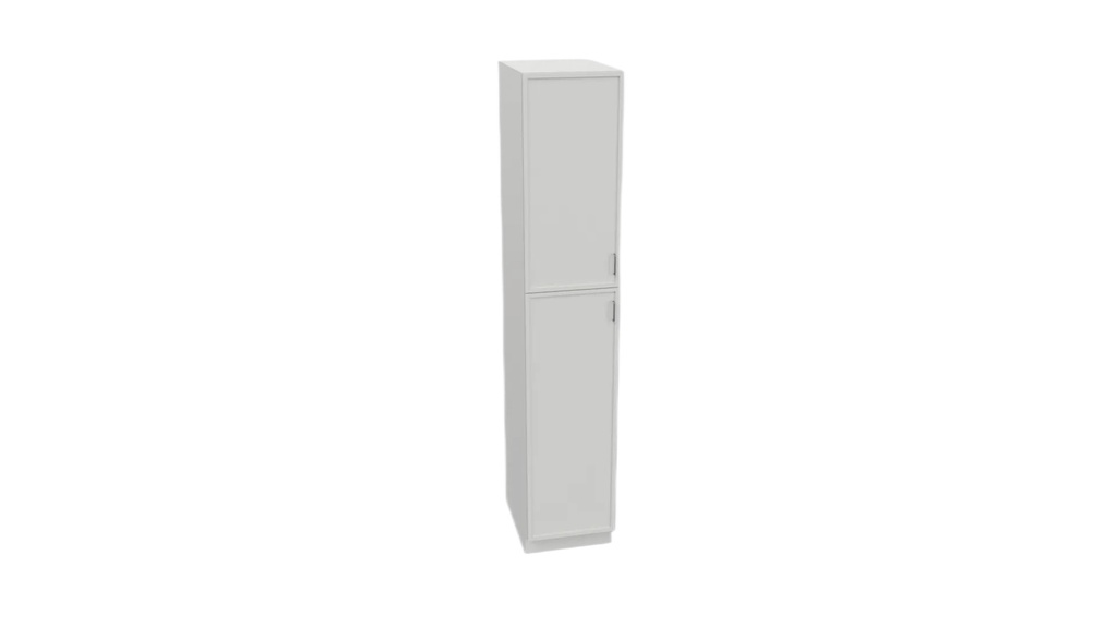 [SSW-UT1884-GKD-SSW] White Slim Shaker Utility - Slim Shaker White (18" W × 84" H × 24" D)