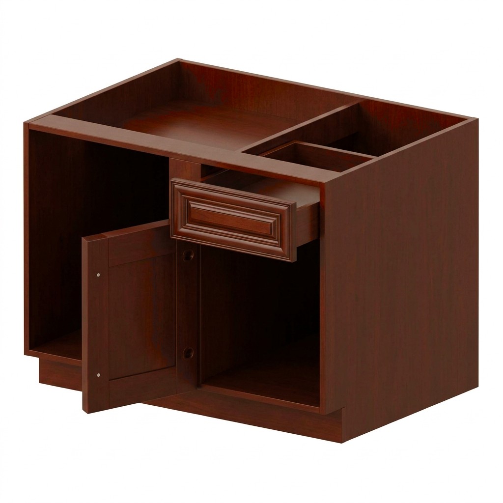 [BBC39-TK-CHO] Base Blind Corner - Chocolate (39" W × 34.5" H × 24" D)