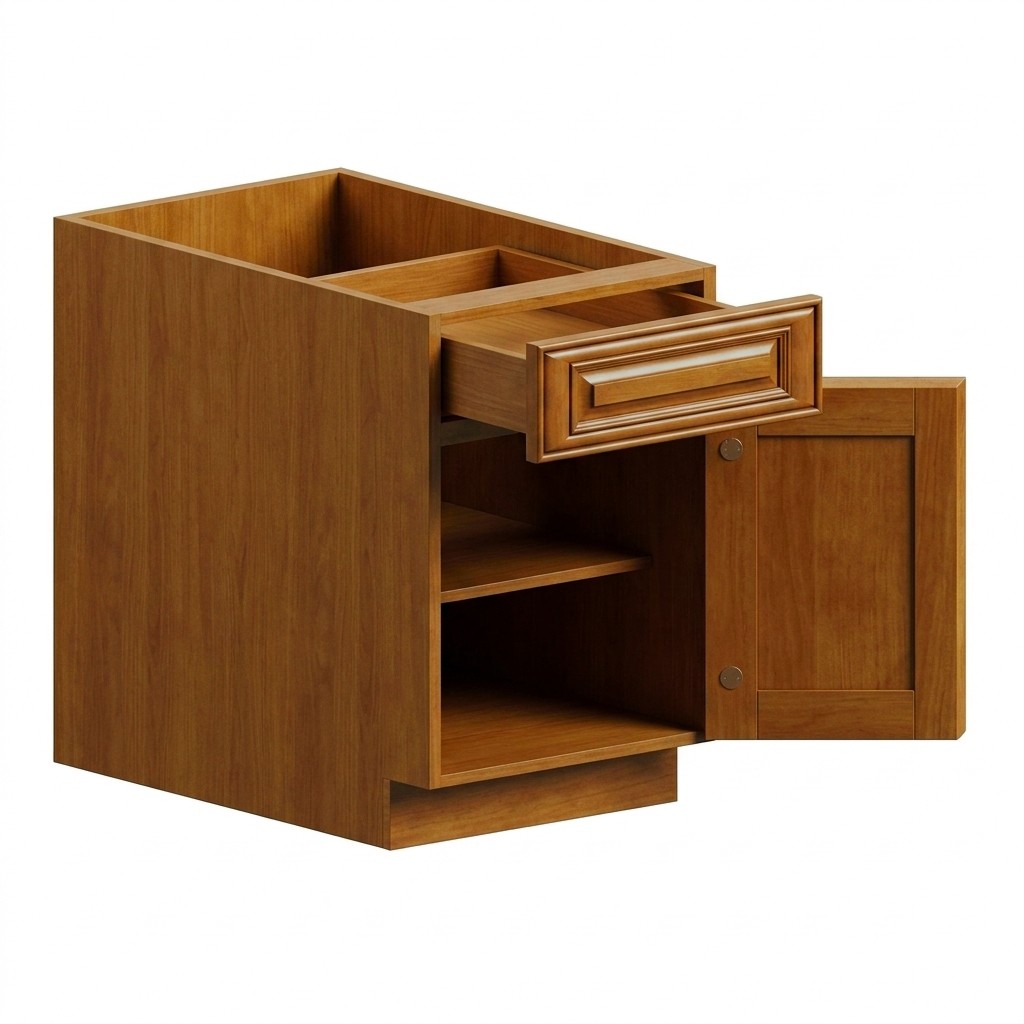 [B09-TK-COF] Base Cabinet - Coffee (9" W × 34.5" H × 24" D)