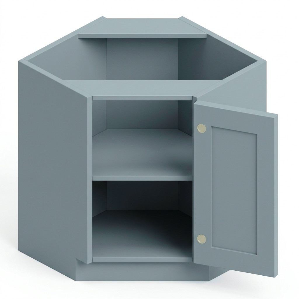 [BDC36-TK-SG] Base Diagonal Corner 36" - Stone Gray