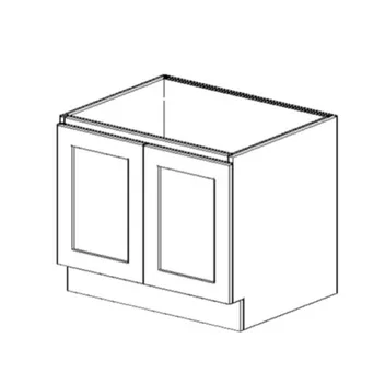 [GSBFSSB30-M-GKD-GS] Farm Sink, Sink Base - Grey Shaker (30" W × 34.5" H × 24" D)